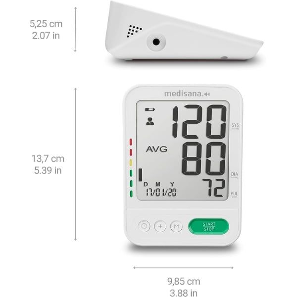 Máy đo huyết áp bắp tay Medisana BU586 có giọng nói