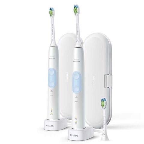 Set 2 Bàn chải đánh răng điện Philips Sonicare 5000 Optimal Clean HX6829/72