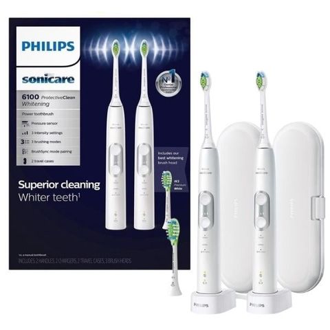 Set 2 Bàn chải đánh răng điện Philips Sonicare 6100 ProtectiveClean