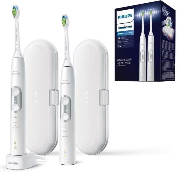 Set 2 Bàn chải đánh răng điện Philips Sonicare 6100 ProtectiveClean