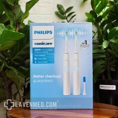  Bộ 2 Bàn chải đánh răng điện Philips Sonicare Protective Clean 4300 Plaque Control 