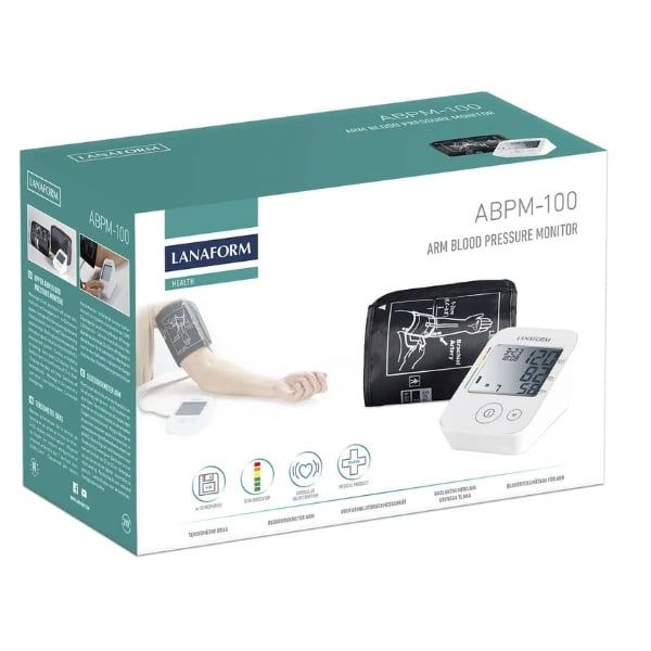 Máy đo huyết áp bắp tay Lanaform ABPM-100 bộ nhớ 120 kết quả