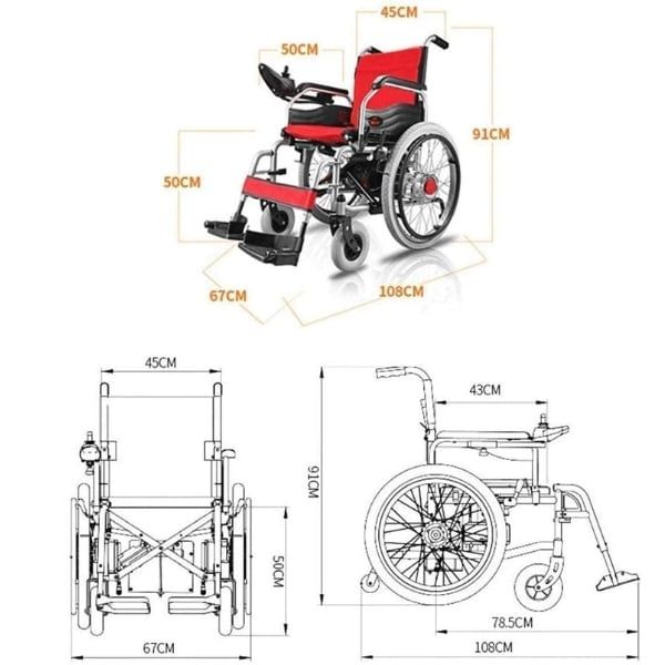 Xe lăn điện Akiko A95 có lăn tay và 2 bộ đệm thuận tiện thay thế giữ sạch sẽ.