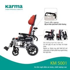  Xe lăn Karma KM-5001 có ngả nằm 