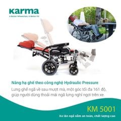  Xe lăn Karma KM-5001 có ngả nằm 