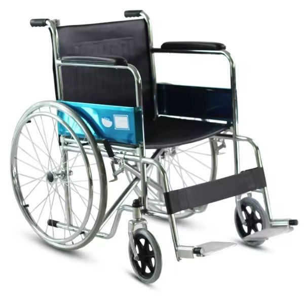 Xe lăn Oromi ALK809-46 ghế da, không phanh