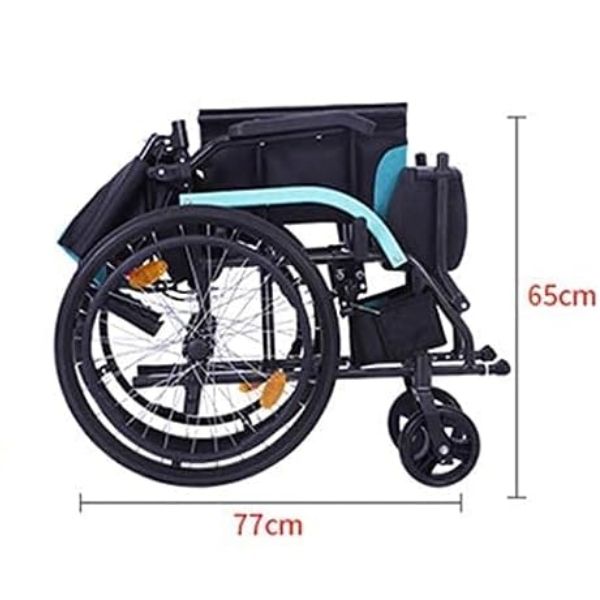 Kích thước khi gấp của Xe lăn tay nhôm Lucass X63L New siêu nhẹ chỉ 11.5kg