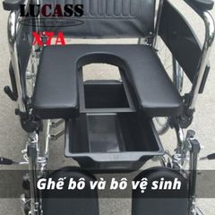  Xe lăn Lucass X7A có bô vệ sinh và ngả nằm 