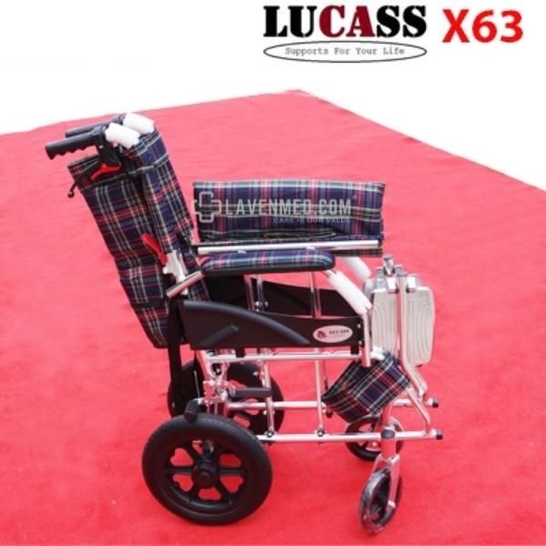 Xe lăn nhôm Lucass X63 bánh nhỏ