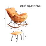  Ghế lười thư giãn bập bênh ( kèm đôn ) 