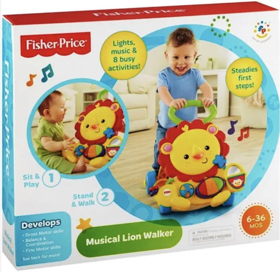 Andadera Caminadora Musical Bebé Diseño Fisher-Price - ANDADERA CAMINADORA MUSICAL BEBE DISEÑO