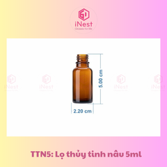 Lọ thủy tinh nâu 5ml