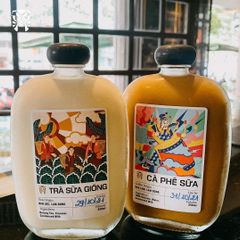 Chai thủy tinh dáng bầu dẹt 350ml