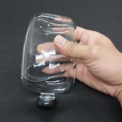 Chai thủy tinh dáng bầu dẹt 500ml