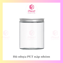 Hũ PET nhựa nắp nhôm 500g