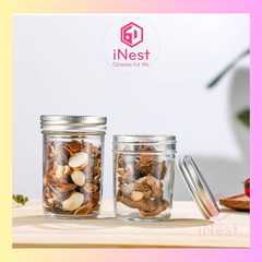 Hũ nắp nhôm thủy tinh 300ml