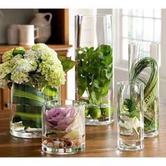 Lọ trụ tròn thủy tinh 10x25cm