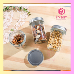 Hũ nắp nhôm thủy tinh 500ml