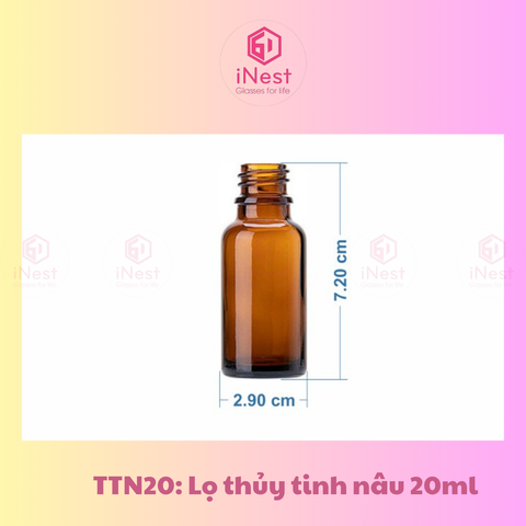 Lọ thủy tinh nâu 20ml