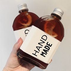 Chai dẹt thuỷ tinh vai vát nắp nhôm các cỡ