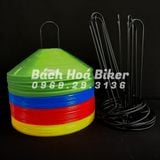  Cone Tập Luyện Thể Thao,Tập Xe, Nấm Tập Luyện Đá Bóng 