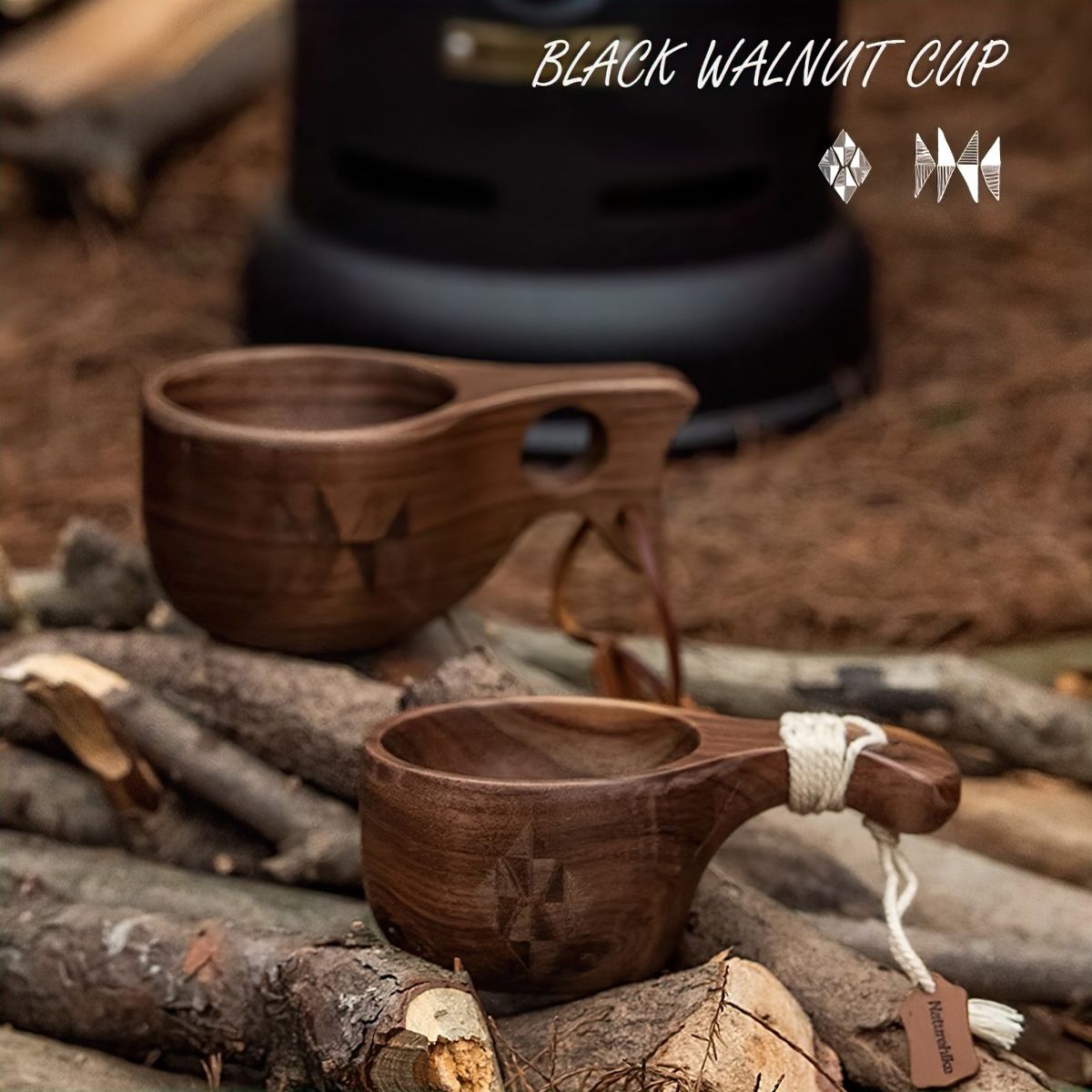  Cốc Gỗ Óc Chó Cắm Trại Dã ngoại Naturehike 