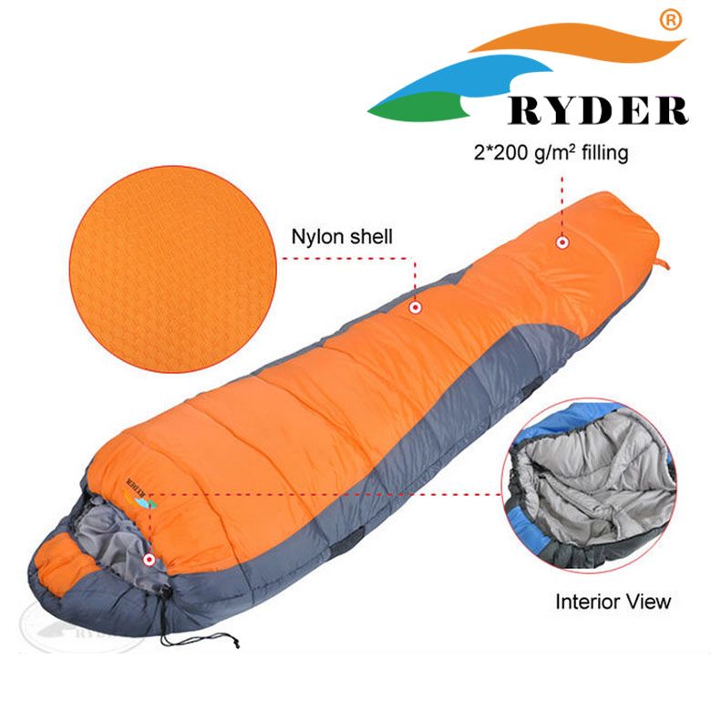  Túi ngủ dã ngoại Ryder 2 lớp Mummy Sleeping Bag 