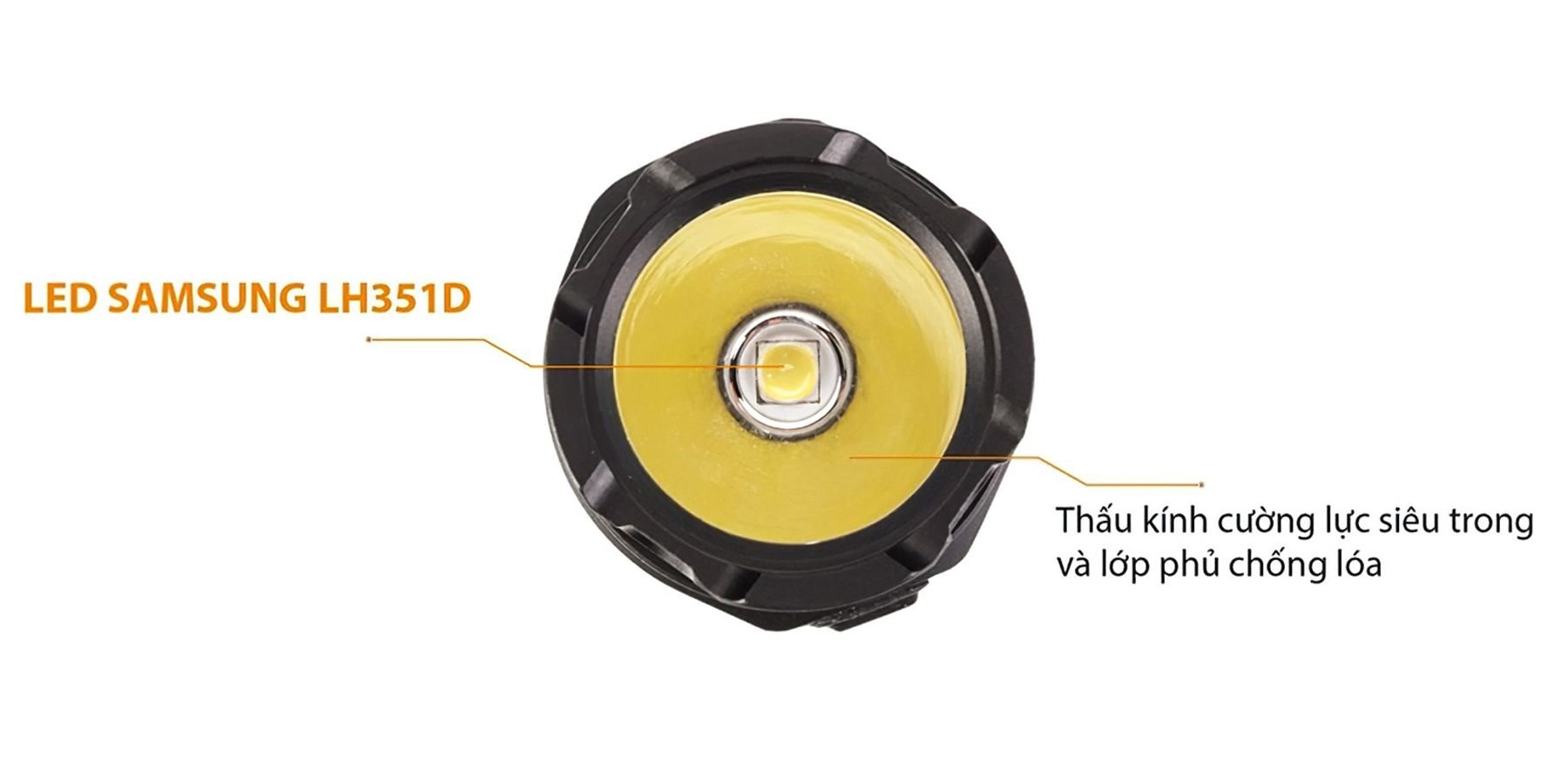  Đèn Pin Cắm Trại Du Lịch ACEBEAM EC35 GEN II LED SAMSUNG LH351D Độ Sáng 1100 Lumen Chiếu Xa 180M Cổng Sạc Usb Type C 