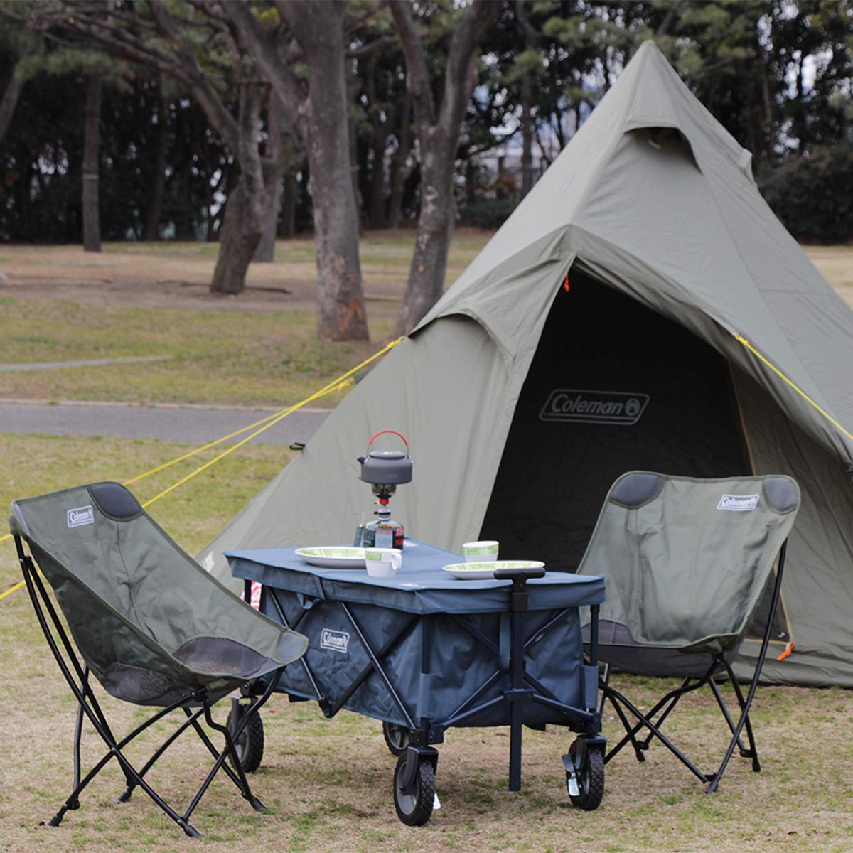  Lều Coleman 325 One Pole Tent Excursion Tipi for 3 to 4 People 