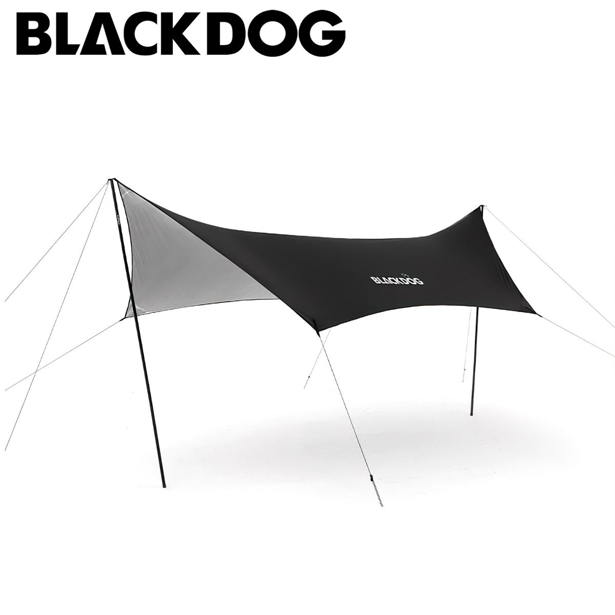  Tăng Cắm Trại Du Lịch Phủ Bạc Lục Giác Blackdog Hexagon Tarp Silver Coated 