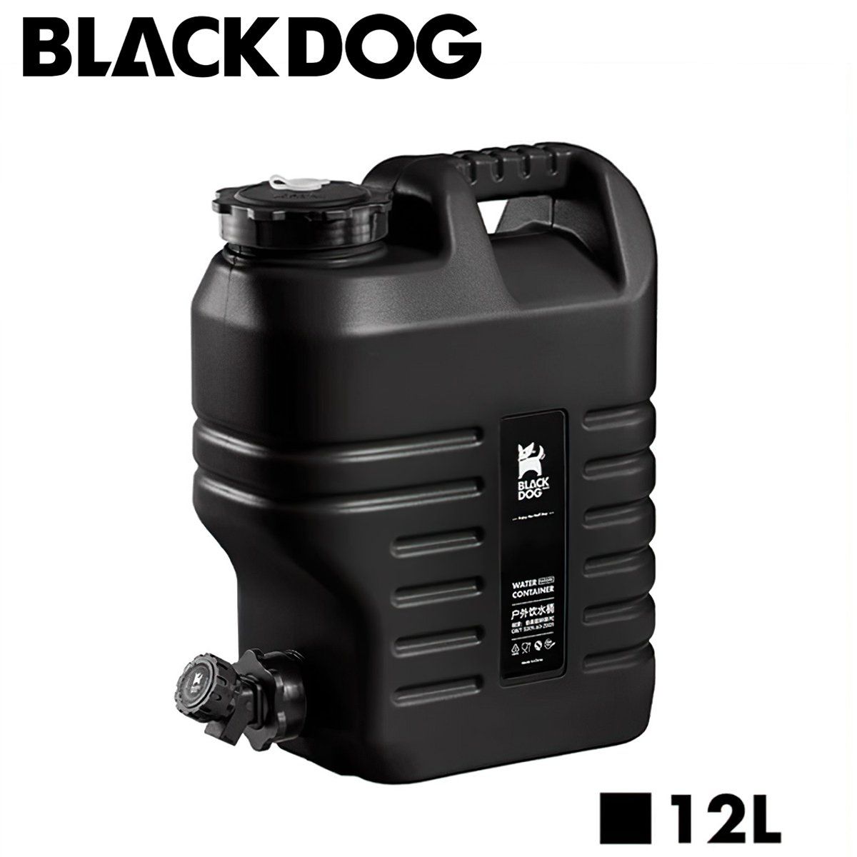  Can Đựng Nước Cắm Traị Du Lịch Có Vòi 12L Blackdog Pe Water Bucket 