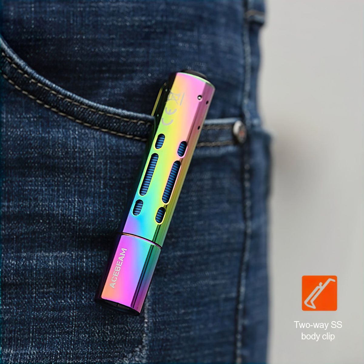  Đèn Pin Cắm Trại Du Lịch ACEBEAM RIDER RX RAINBOW Độ Sáng 650 Lumen Chiếu Xa 96M 