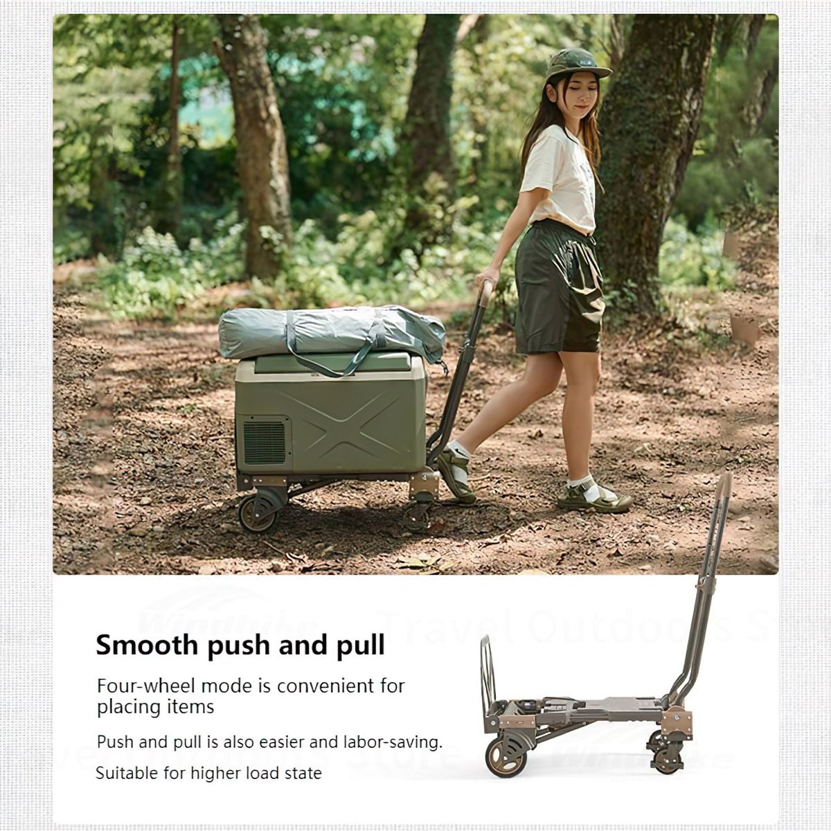  Xe Kéo Xếp Gọn Cắm Trại Du Lịch Đa Chức Năng TC08 Naturehike Multifunctional 