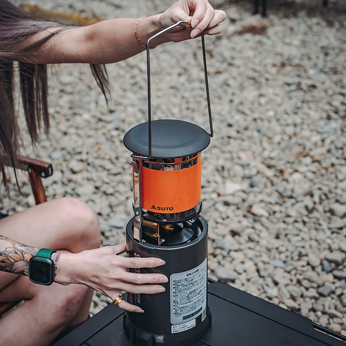 Đèn Gas Cắm Trại Du Lịch Soto Bug Resistant Foldable Lantern 