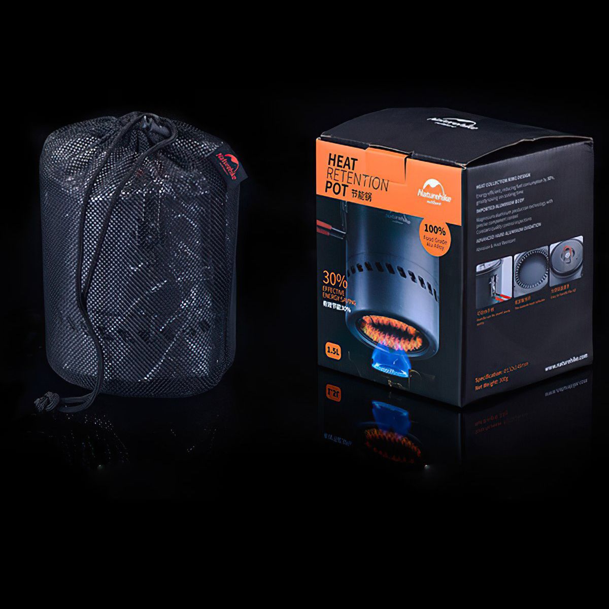  Nồi Nấu Cắm Trại Tiết Kiệm Nhiên Liệu Naturehike Camping Energy Saving Pot 