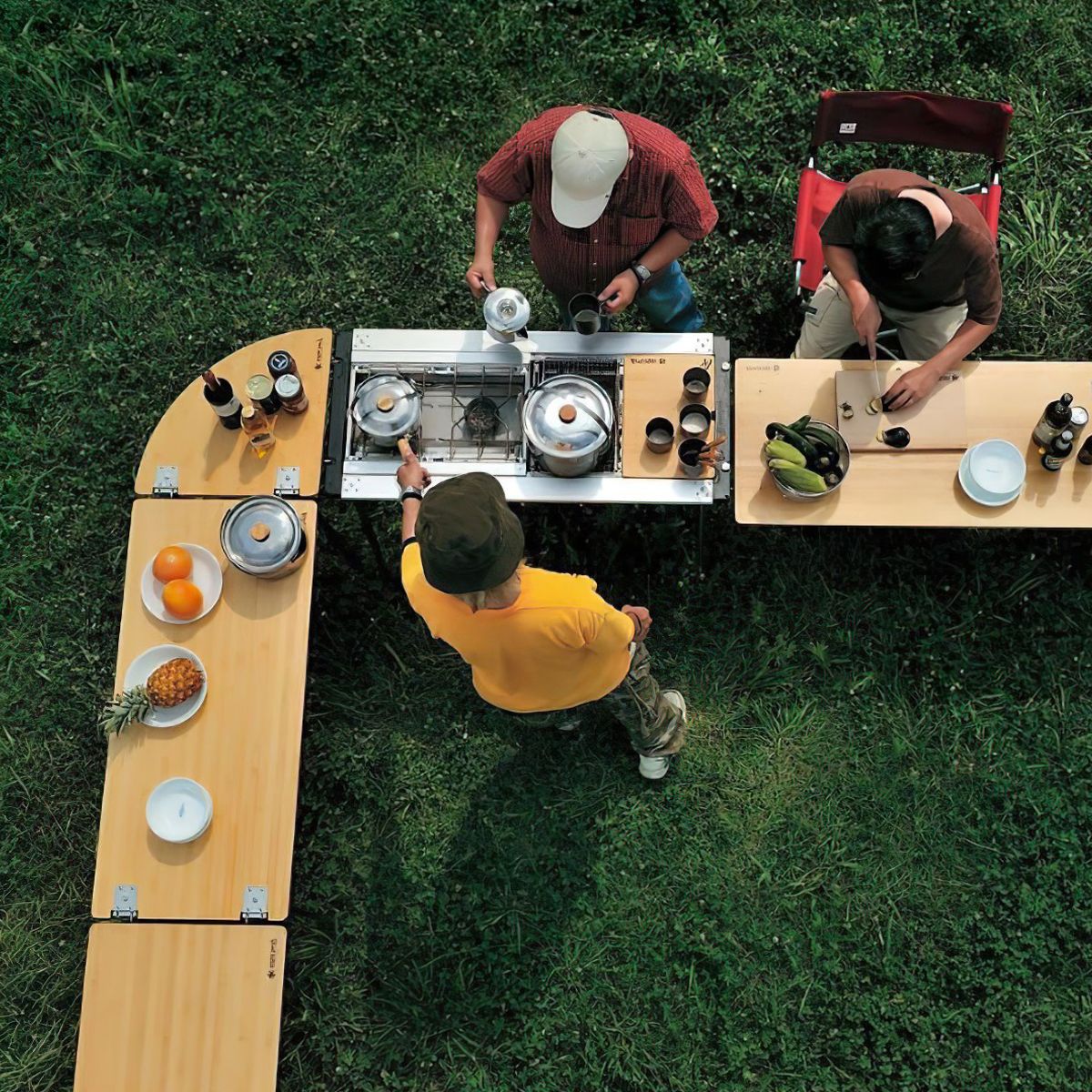  Mặt Bàn Lắp Ghép Cắm Trại Snowpeak Multi-Function Table Bamboo Ck-116Tr 