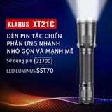  Đèn Pin Cắm Trại Du Lịch Phản Ứng Nhanh KLARUS XT21C Sáng 3200 Lumen Chiếu Xa 324M 