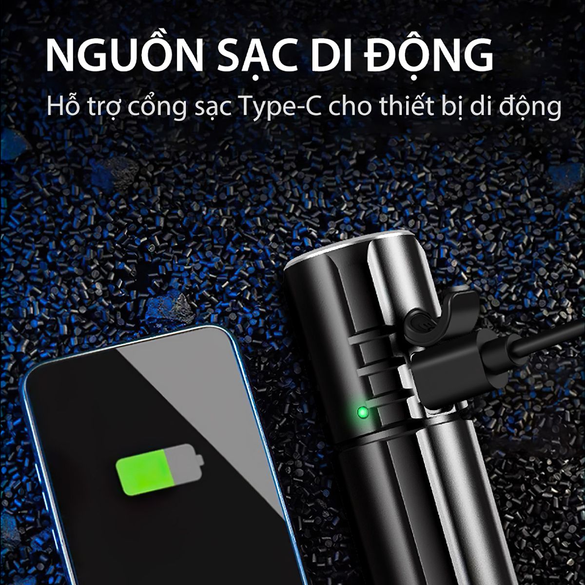  Đèn pin Cắm Trại Du Lịch KLARUS EC20 sáng 1100 lumen chiếu xa 200m pin 21700 4000mAh sạc USB C kiêm power bank 