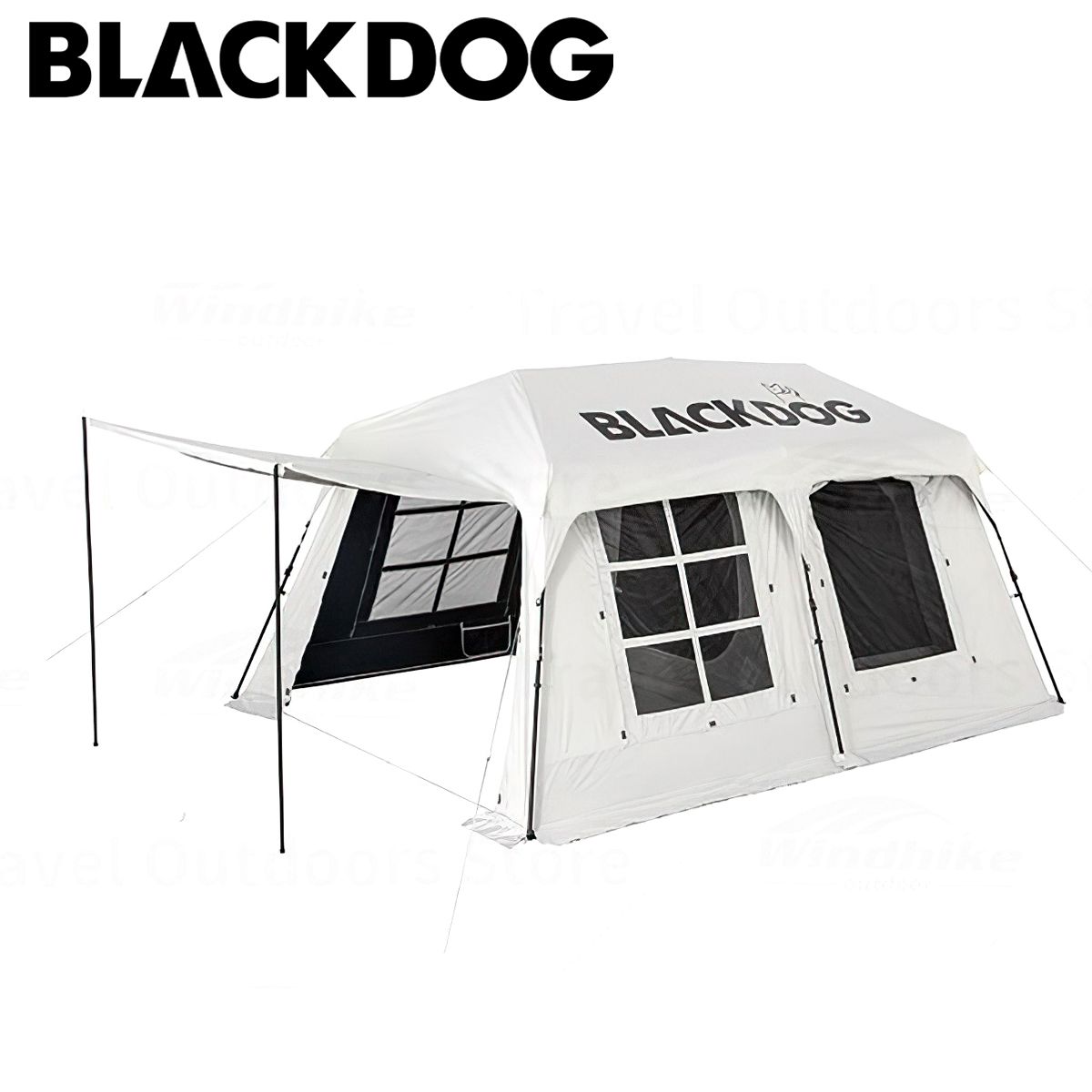  Lều Cắm Trại Du Lịch Blackdog One Bedrooms & One Living Room Automatic Roof Tent 