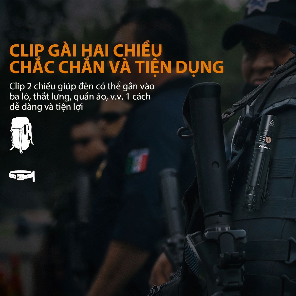  Đèn pin FENIX PD36R độ sáng 1600lm 