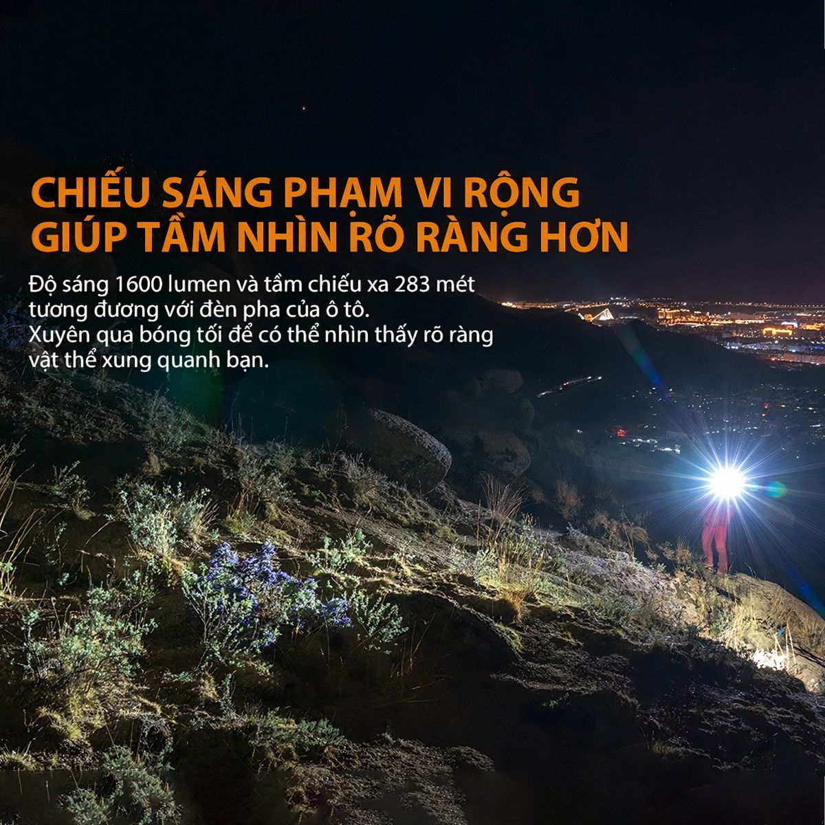  Đèn pin FENIX PD36R độ sáng 1600lm 