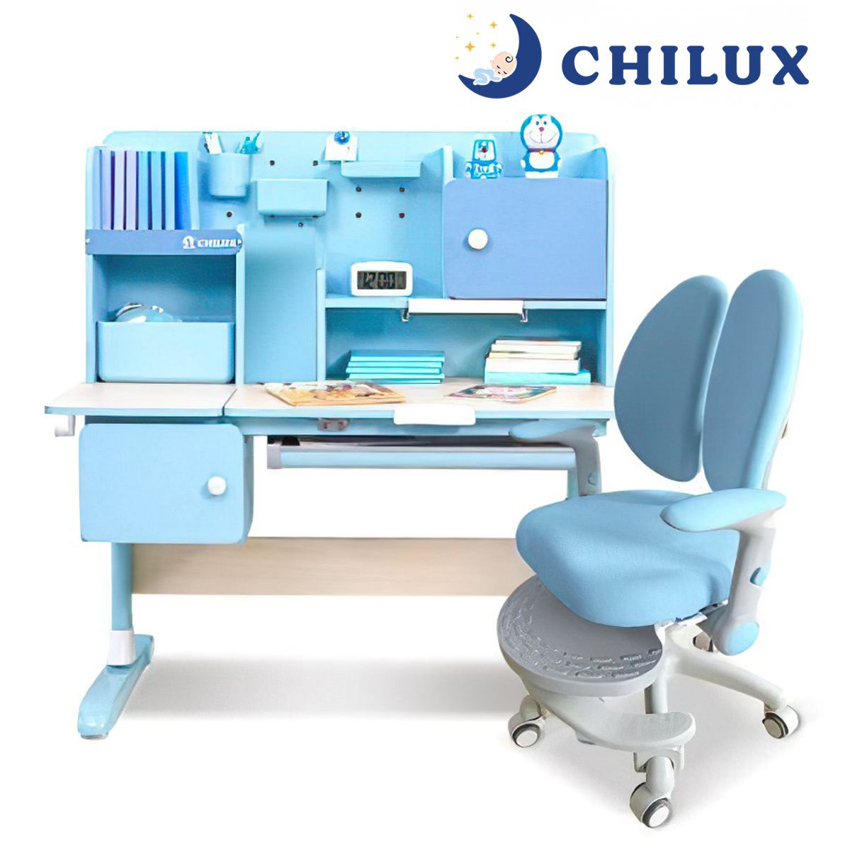  Bàn Học Thông Minh Và Ghế Công Thái Học Cho Trẻ Chilux Smart V (1m2 và 1m ) 