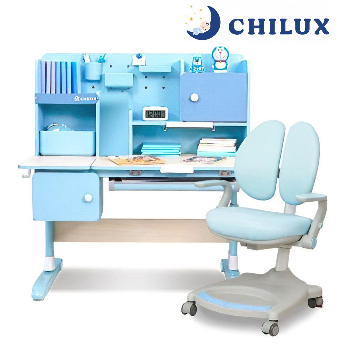  Bàn Học Thông Minh Và Ghế Công Thái Học Cho Trẻ Chilux Smart V (1m2 và 1m ) 
