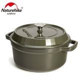  Nồi Gang Tráng Men Cắm Trại Dã Ngoại Naturehike 