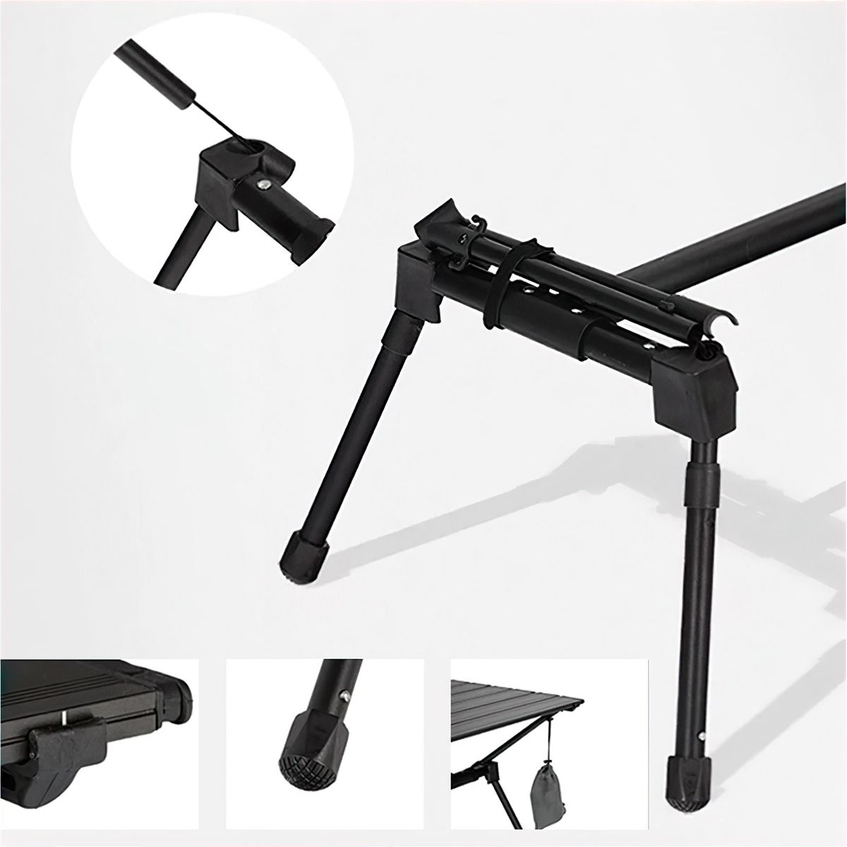  Bàn Nhôm Cắm Trại Gấp Gọn Tùy Chỉnh Độ Cao Blackdog Aluminum Alloy Folding Table 