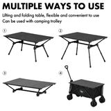  Bàn Nhôm Cắm Trại Gấp Gọn Tùy Chỉnh Độ Cao Blackdog Aluminum Alloy Folding Table 