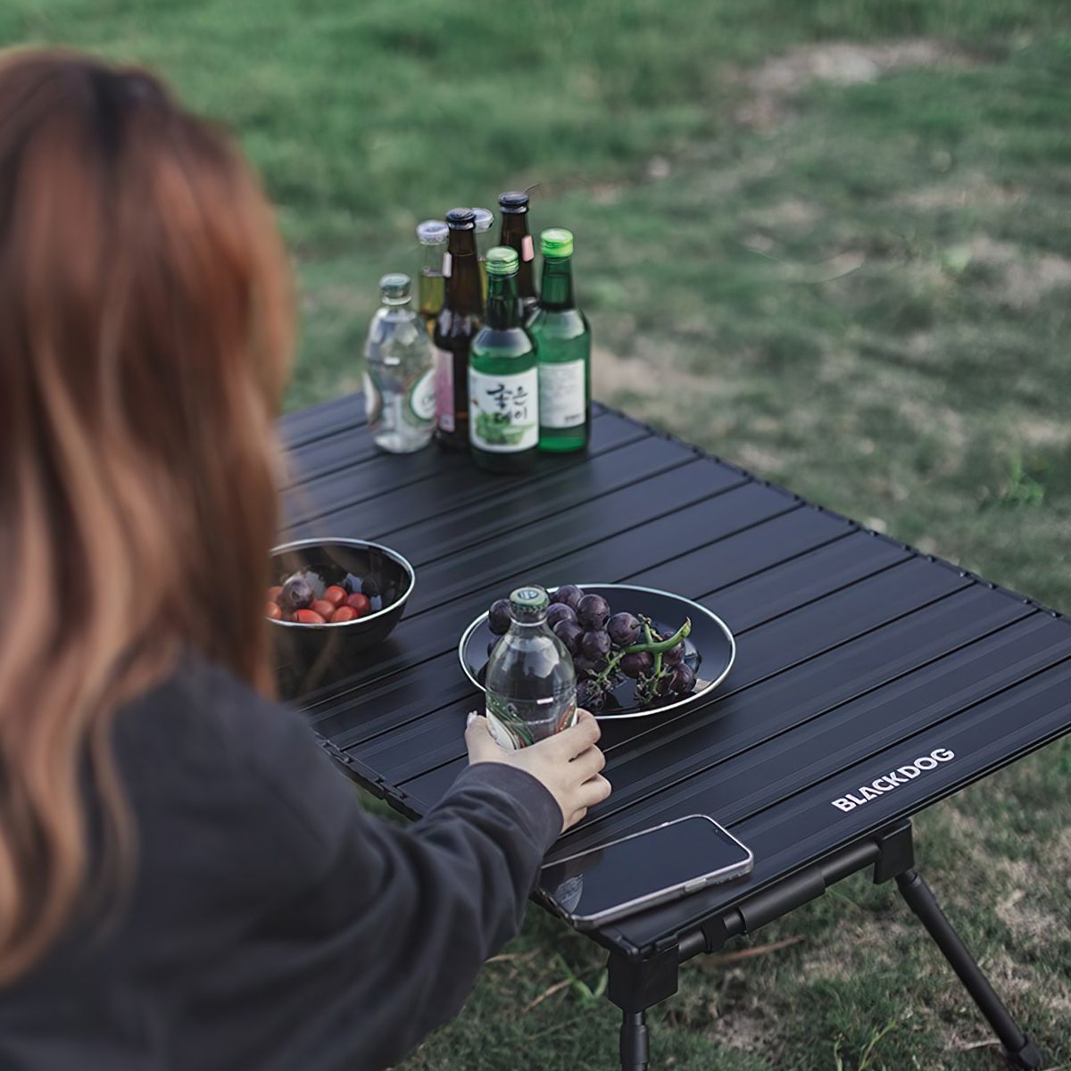  Bàn Nhôm Cắm Trại Gấp Gọn Tùy Chỉnh Độ Cao Blackdog Aluminum Alloy Folding Table 
