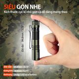  Đèn Pin Cắm Trại Du Lịch Mini Acebeam Pokelit Ánh Sáng Vàng, Sáng 550Lm Chiếu Xa 86M Pin 14500 