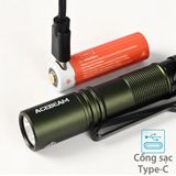 Đèn Pin Cắm Trại Du Lịch Mini Acebeam Pokelit Ánh Sáng Vàng, Sáng 550Lm Chiếu Xa 86M Pin 14500 