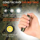  Đèn Pin Cắm Trại Du Lịch Mini Acebeam Pokelit Ánh Sáng Vàng, Sáng 550Lm Chiếu Xa 86M Pin 14500 